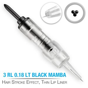 PMU Naald Zwart 3 RL 0.18 LT Black Mamba – 5 stuks