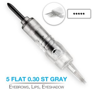 PMU Naald Grijs 5 Flat 0.30 ST – 5 stuks